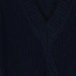 Vorschaubild 4 von Damen Pullunder Gr. 36/S Blau Casual Preppy Strick V-Ausschnitt
