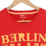 Vorschaubild 3 von JAKES Herren T-Shirt Rot Berlin Print Gr. 46/S Casual Urban Baumwolle