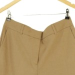 Vorschaubild 3 von Stoffhose Damen Braun Gr. L Polyester Uni Falten