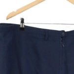Vorschaubild 3 von Damen Bleistiftrock Blau Gr. 42/XL Elegant Business Baumwolle Midi