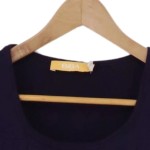 Vorschaubild 3 von Damen T-Shirt Gr. 32/XXS Lila Casual Kurzarm Baumwolle