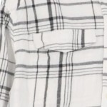 Vorschaubild 4 von Damen Hemdbluse kariert Weiß Gr. 32/XS Casual Langarm