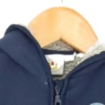Vorschaubild 3 von Kinder Fleecejacke Gr. 68 Blau mit Kapuze Outdoor