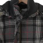 Vorschaubild 3 von CASUAL Damen Bomberjacke Gr. 36/S Mehrfarbig Kariert mit Kapuze