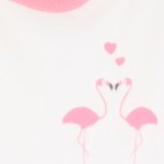Vorschaubild 4 von T-Shirt Mädchen Gr. 62 Weiß Flamingo Kurzarm Casual