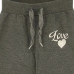 Vorschaubild 3 von Kinder Jogginghose Grau Gr. 116 Love-Print Herz Casual