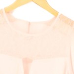 Vorschaubild 3 von Damen Top XS 32 Rosa Elegant Ärmellos Spitze Polyester