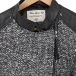 Vorschaubild 3 von Damen Lederjacke Kunstleder Meliert Schwarz 38;M Urban Elegant