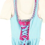 Vorschaubild 3 von Damen Dirndl Trachtenkleid Gr. 34 Blau Kariert Klassisch Vintage