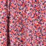 Vorschaubild 5 von Minirock Blumenmuster Damen S Mehrfarbig Viskose Raffungen