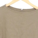 Vorschaubild 3 von Damen T-Shirt 3/4 Arm Rippstrick Grau Gr. 34 XS Basic Casual