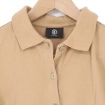 Vorschaubild 3 von Damen Poloshirt Langarm Gr. 36/S Braun Klassisch Sportlich