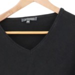 Vorschaubild 3 von Herren Pullover Gr. 44/S Schwarz V-Ausschnitt Casual Baumwolle
