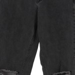 Vorschaubild 4 von Damen Jeans Wide Fit Grau W26/34/XS High Waist Destroyed Löcher