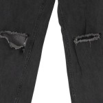 Vorschaubild 5 von Damen Jeans Wide Fit Grau W26/34/XS High Waist Destroyed Löcher