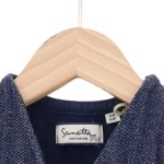 Vorschaubild 3 von Leichte Weste Gr. 68 Blau Melíert Casual Preppy Baumwolle