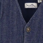 Vorschaubild 4 von Leichte Weste Gr. 68 Blau Melíert Casual Preppy Baumwolle