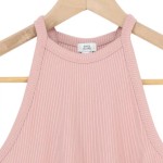 Vorschaubild 3 von Damen Body Gr. 32/XXS Rosa Rippstrick Casual Modern