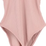 Vorschaubild 5 von Damen Body Gr. 32/XXS Rosa Rippstrick Casual Modern