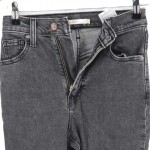 Vorschaubild 3 von LEVIS Damen Jeans Slim Fit W26/34/XS Grau High Waisted Taper Destroyed