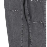 Vorschaubild 5 von LEVIS Damen Jeans Slim Fit W26/34/XS Grau High Waisted Taper Destroyed