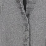 Vorschaubild 4 von Damen Leichte Weste Strickweste Grau Gr. 36/S Casual Basic