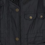 Vorschaubild 4 von Damen Winterjacke Gr. 36 Schwarz mit Kapuze Reißverschluss