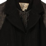 Vorschaubild 4 von Damen Ledermantel Gr. 38;M Schwarz Baumwolle Leder Gesteppt