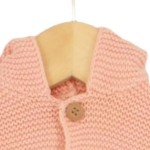 Vorschaubild 3 von Kinder Strickjacke Gr. 62 Rosa Baumwolle Kapuze Casual