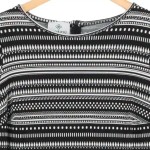 Vorschaubild 4 von Damen Etuikleid Gr. 40/L Schwarz Weiß Grafisch Elegant Midikleid