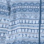 Vorschaubild 4 von Damen Sweatjacke Ethno Muster Blau Gr. 32;XS Casual