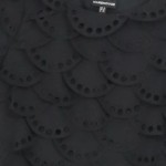 Vorschaubild 3 von Etuikleid Damen 32/XXS Schwarz Elegant Modisch Lochmuster