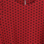 Vorschaubild 3 von COMPANIA FANTASTICA Damen Freizeitkleid Rot Punkte Gr. 36/S Langarm