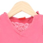 Vorschaubild 3 von Kinder Sommerkleid Gr. 74 Rosa Casual Rüschen Spitze Baumwolle