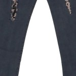 Vorschaubild 5 von Jeans Slim Fit Mädchen 116 Blau Spitze Cut-Outs Casual Modisch
