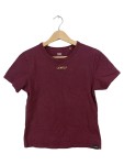 Vorschaubild 1 von Damen T-Shirt Gr. 34 XS Rot Logo Print Kurzarm Baumwolle Casual