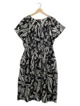 Vorschaubild 1 von Damen Sommerkleid Blumenmuster Baumwolle Maxikleid Schwarz Gr. 44 XXL