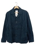 Vorschaubild 1 von Herren Leichte Jacke Leinen Baumwolle Knopfleiste Blau Gr. 46 S