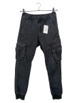 Vorschaubild 1 von Reflex Rib Cargo Hose Herren Schwarz W29 L30 46 Denim Jogger Baumwolle