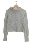 Vorschaubild 1 von Pullover Damen Rollkragen Langarm Tierdruck Grau Gr. 36 S