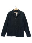 Vorschaubild 1 von Jeansjacke Herren Hemdjacke Schwarz Baumwolle Knopfleiste Gr. 48 M