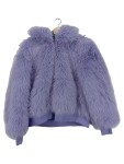 Vorschaubild 1 von Felljacke Damen Kunstpelz Lila Gr. 42 Freizeit Casual