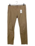 Vorschaubild 1 von Chino Stoffhose Herren Beige Casual Lederdetails Gr. 52 XL