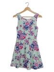 Vorschaubild 1 von Sommerkleid Damen Minikleid Blumenmuster Mehrfarbig Gr. 38 M