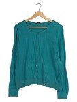 Vorschaubild 1 von Strickjacke Damen Cardigan Petrol Baumwolle Gr. 40 L