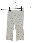 Vorschaubild 1 von Baby Mädchen Leggings Blumenmuster Rippstrick Weiß Gr 80