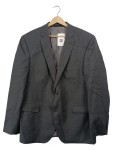 Vorschaubild 1 von Sakko Herren Schurwolle Gestreift Business Blazer Grau Gr. 56 3XL