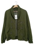 Vorschaubild 1 von Herren Strickjacke Casual Oliv Baumwolle Polyester Gr. 46 S