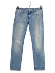 Vorschaubild 1 von Damen Destroyed Jeans Blau W33 L30 Used Look Baumwolle Gr. 42
