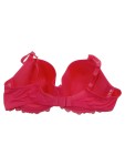 Vorschaubild 2 von BH Unterwäsche Rot Gr. 85C Polyester Uni Feminin Alltag Spitze Ärmellos